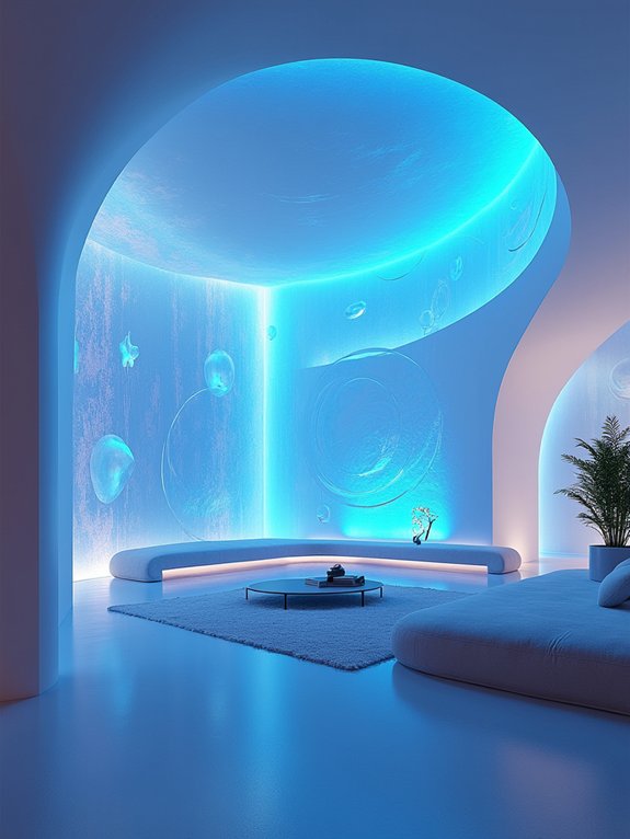 holographic interactive decor surfaces