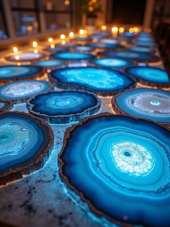 illuminated agate countertop artistry