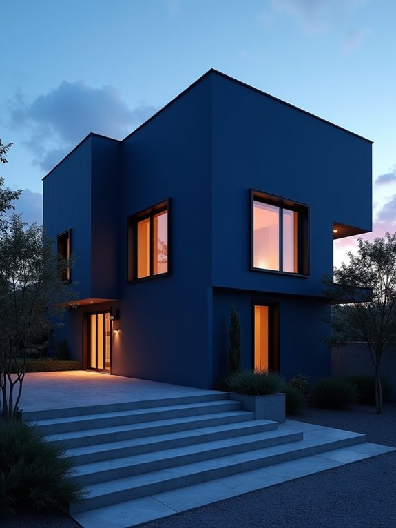indigo elegance in minimalism