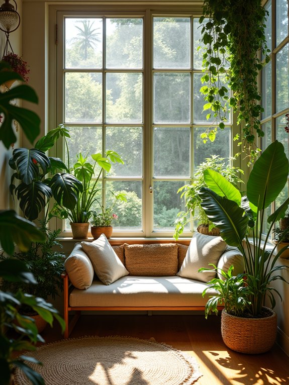 indoor glass garden sanctuary