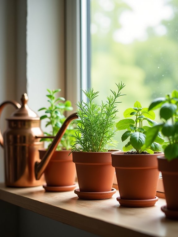 indoor herb garden beauty