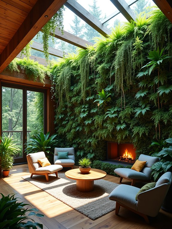 indoor lush vertical gardens