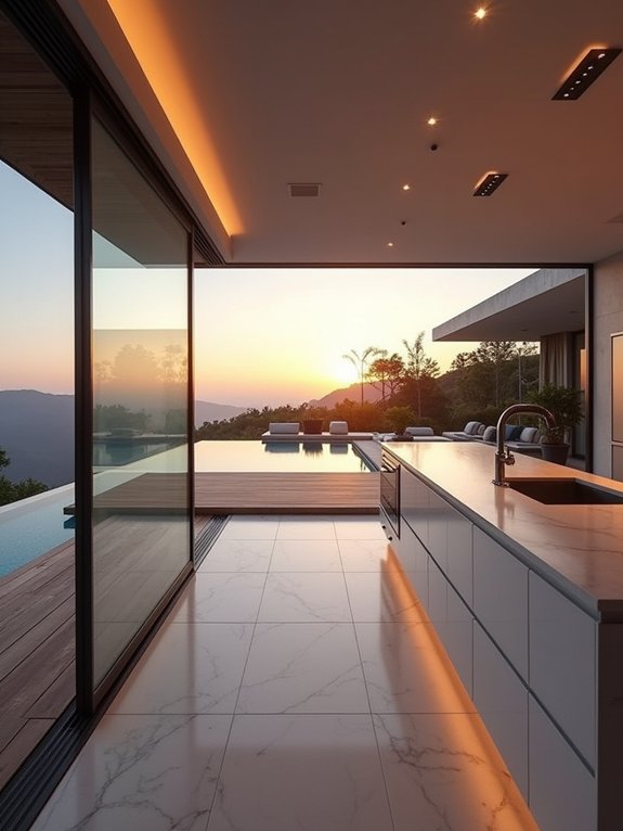 indoor outdoor kitchen harmony