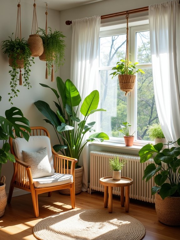 indoor plants create sanctuary