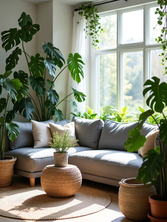 indoor plants enhance comfort