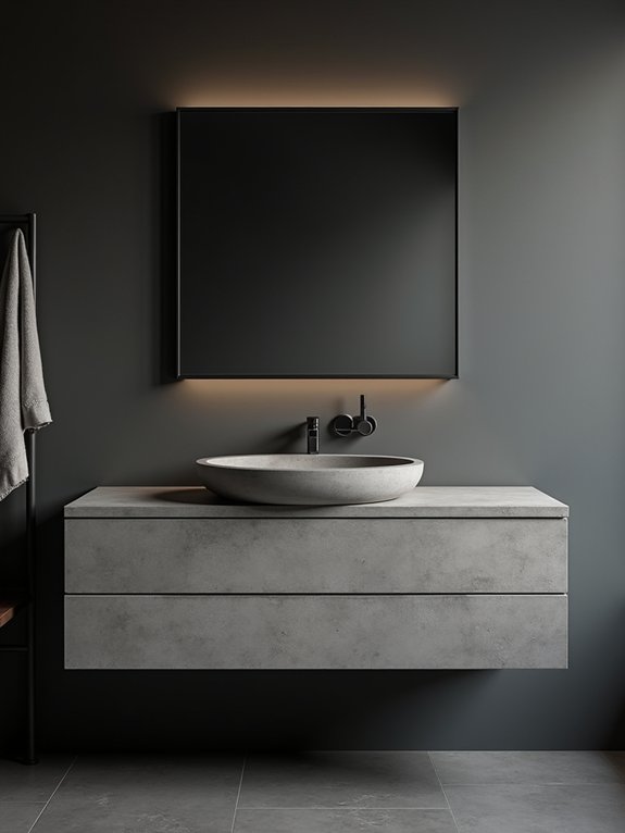 industrial chic bathroom elegance