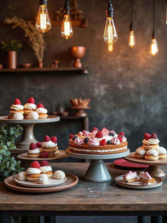 industrial dessert display design