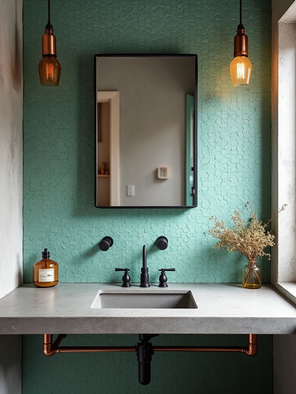 industrial green glass sanctuary