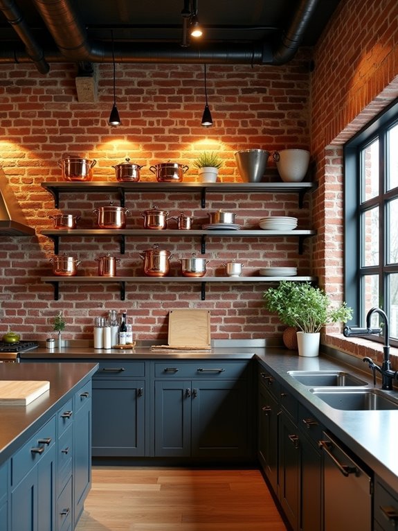 industrial kitchen with character