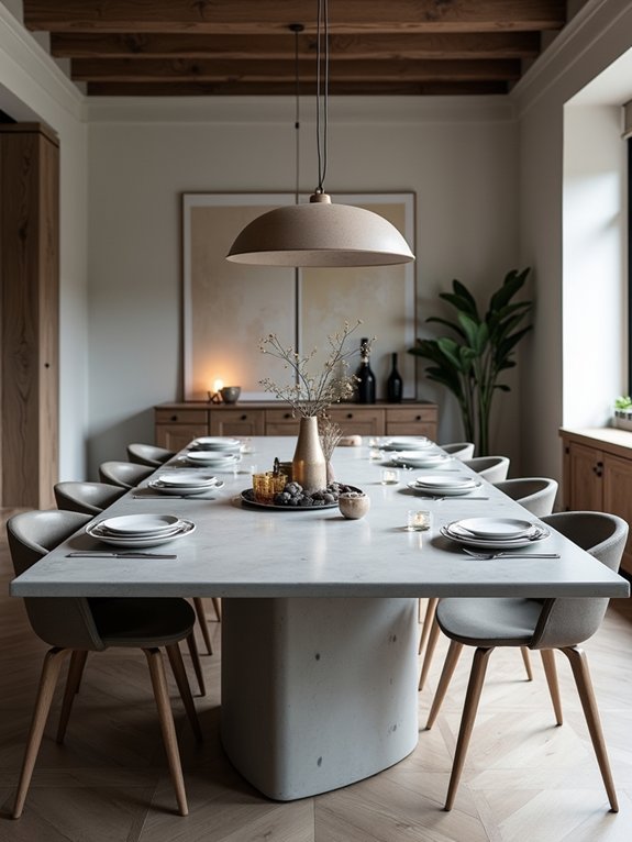 industrial luxury dining tables