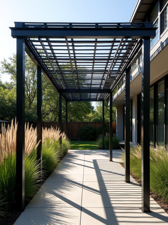 industrial metal garden canopies