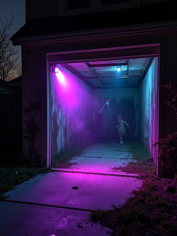 interactive halloween garage experience