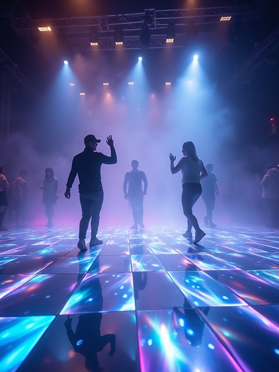 interactive holographic dance floors