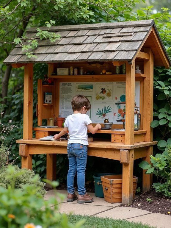 interactive outdoor learning space