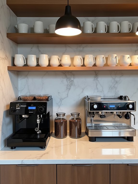inviting coffee bar space
