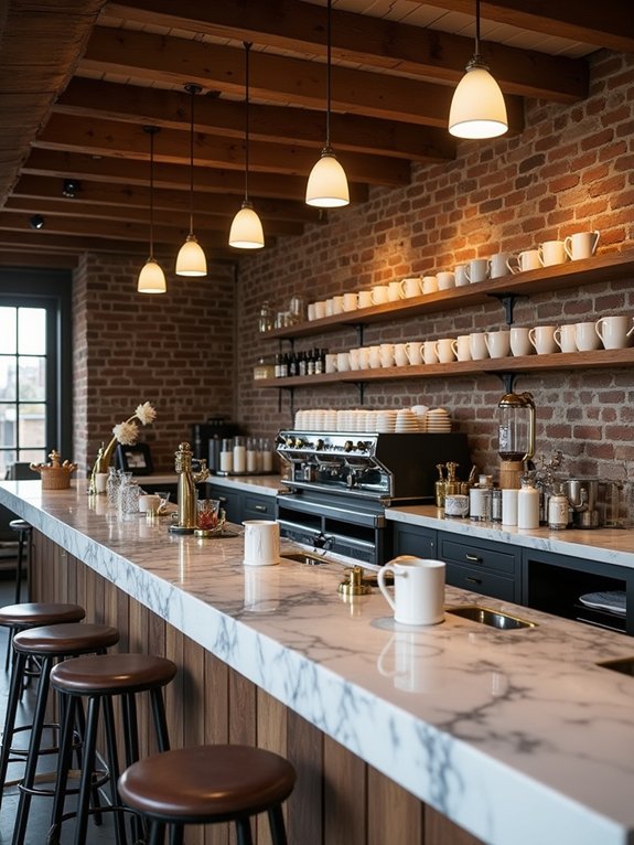 inviting statement coffee bar