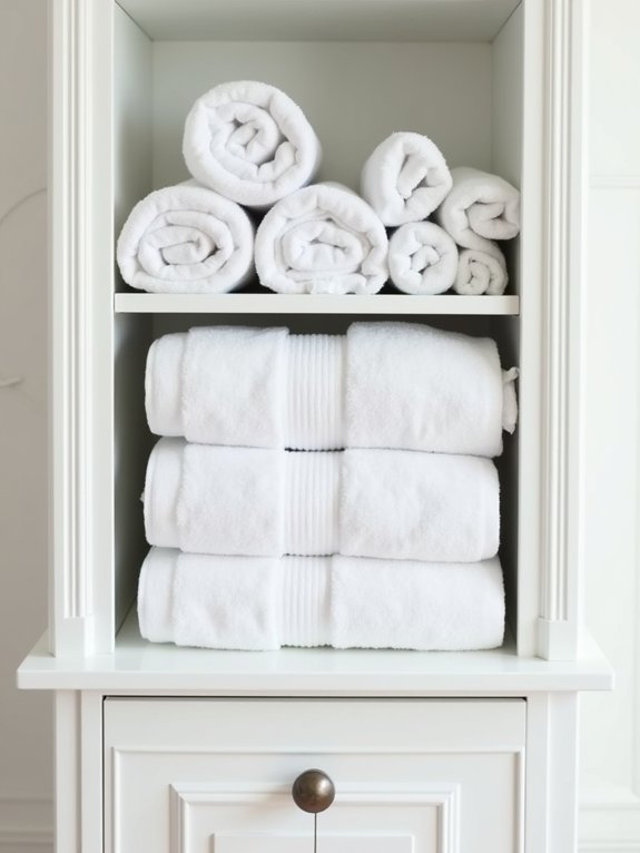 joyful bathroom linen folding