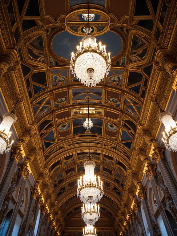 kaleidoscopic ceiling light display