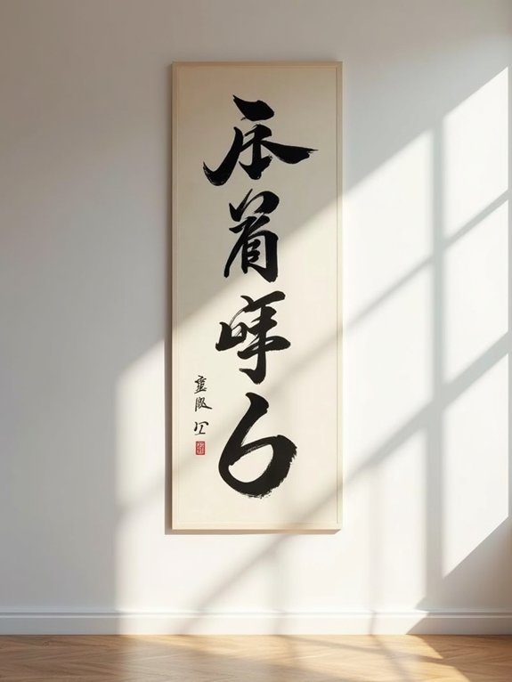 korean calligraphy wall art