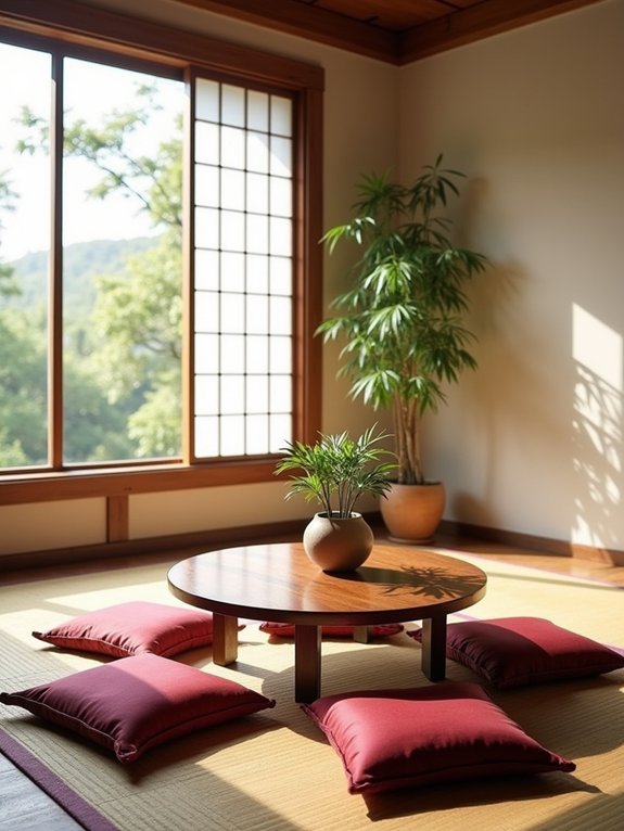 korean floor seating arrangement