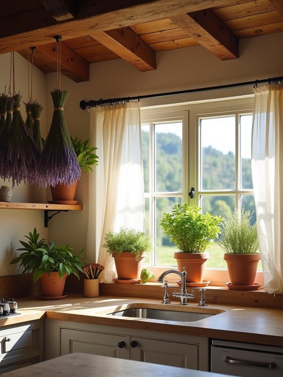 lavender and herbs decor