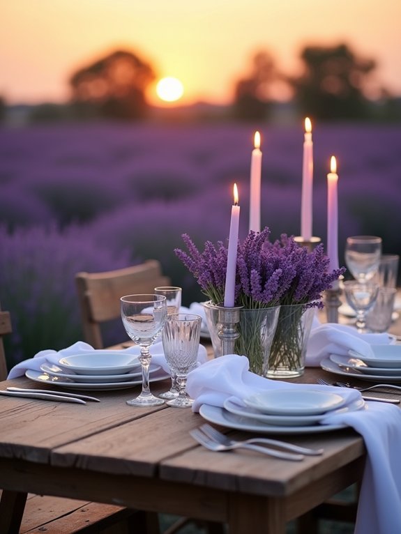 lavender themed garden party