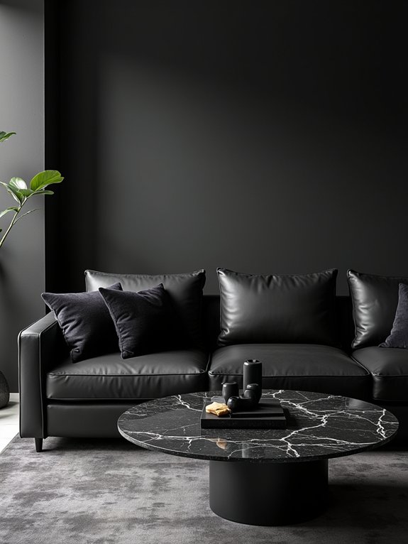 layered black textures elegance