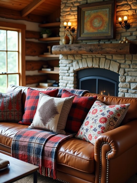 layered cabin textile patterns
