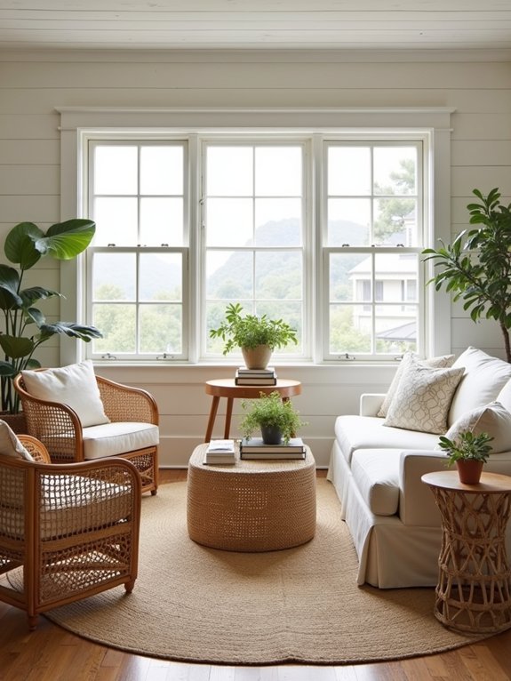 layered coastal woven textures