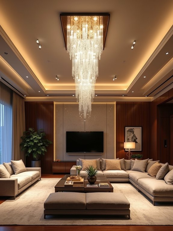 layered lighting for ambiance