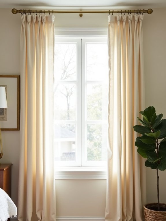 layered natural window treatments
