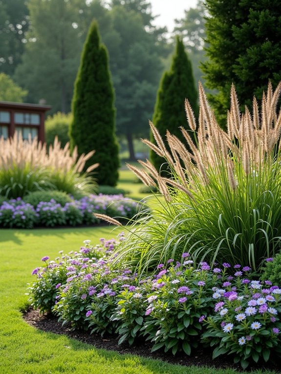 layered plantings for impact