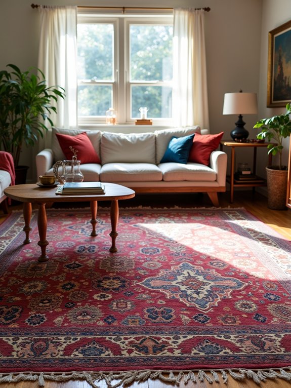 layering vintage rugs creatively