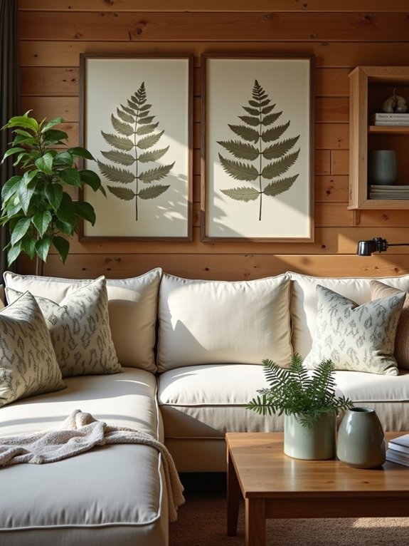 leaf inspired home decor elements