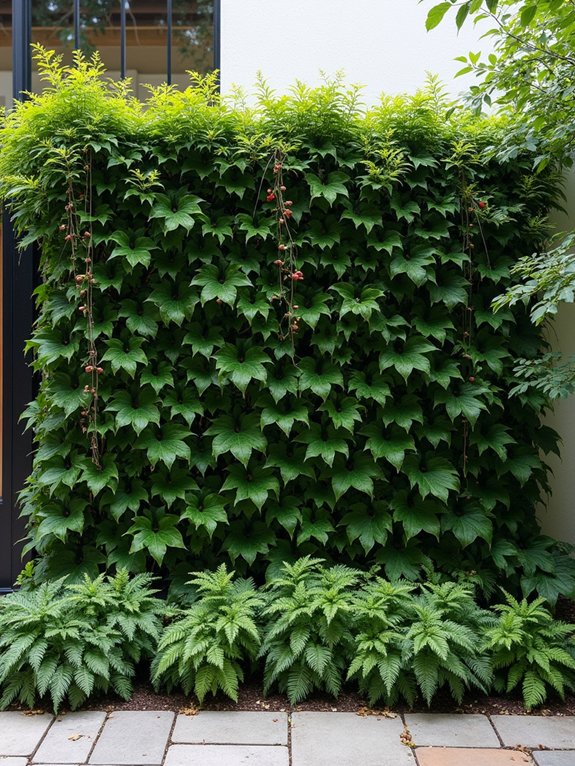living green wall boundaries
