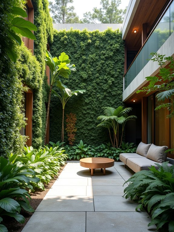 living walls for courtyards