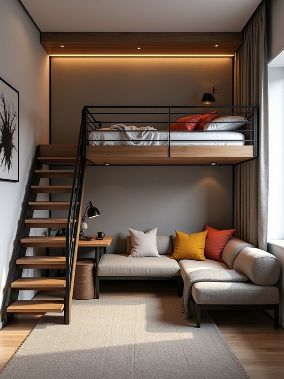 loft bed teen retreat