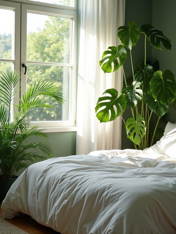 lush plant bedroom sanctuary
