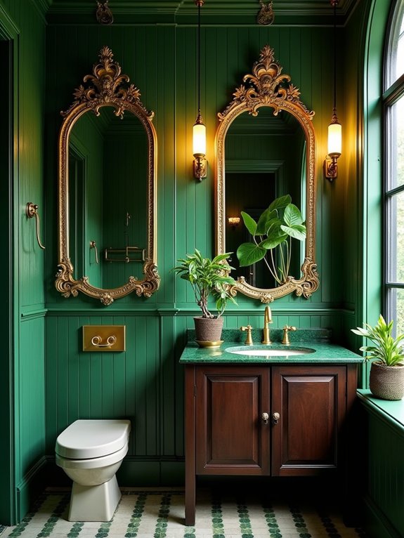 lush rainforest bathroom retreat