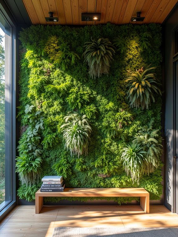 lush vertical garden sanctuary