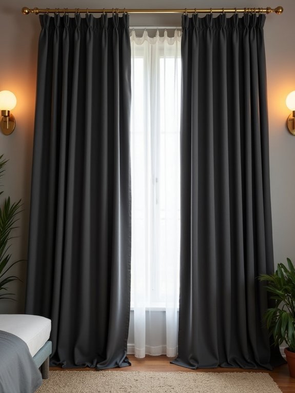 luxurious blackout curtain arrangements