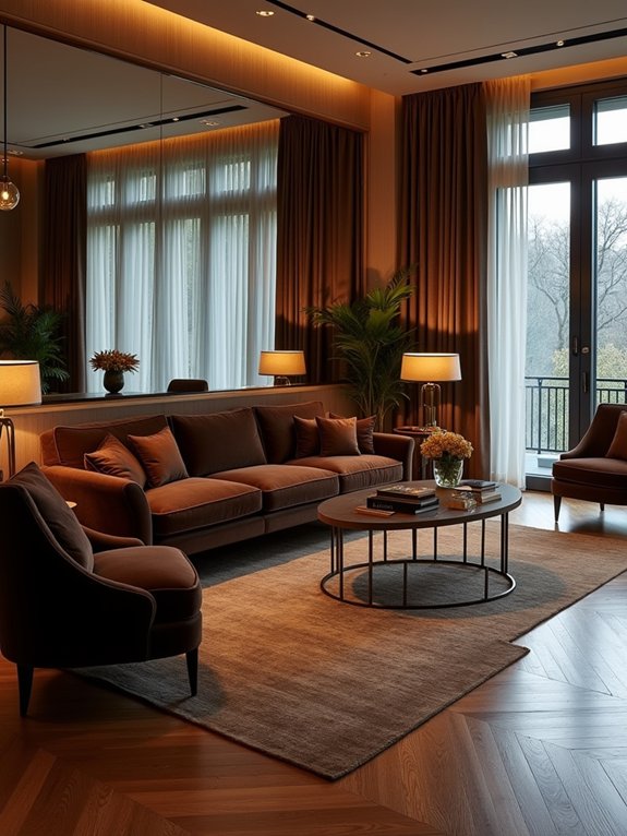luxurious brown velvet elegance