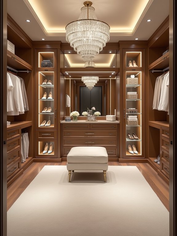 luxurious closet design features