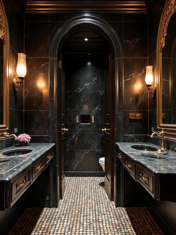 luxurious dark mediterranean oasis