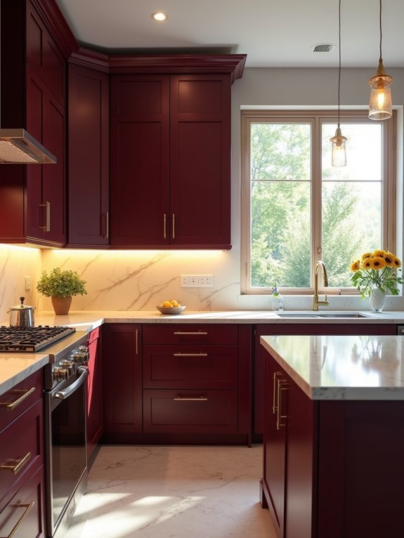 luxurious deep wine red