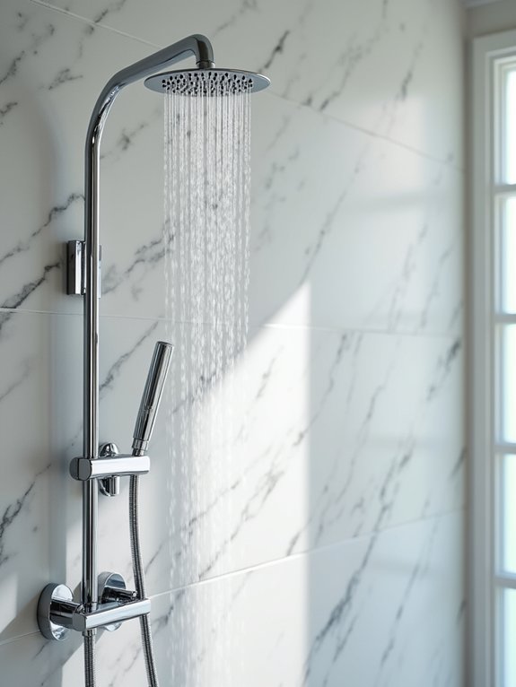 luxurious dual shower experience