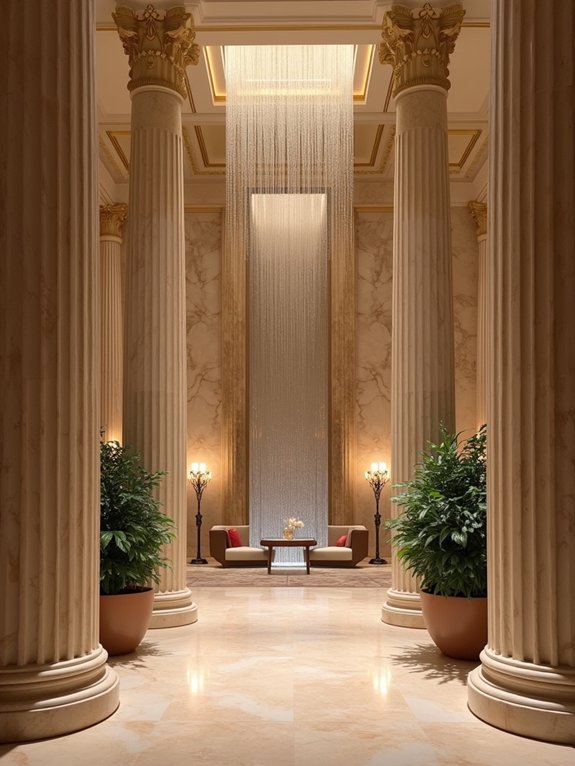 luxurious natural stone accents