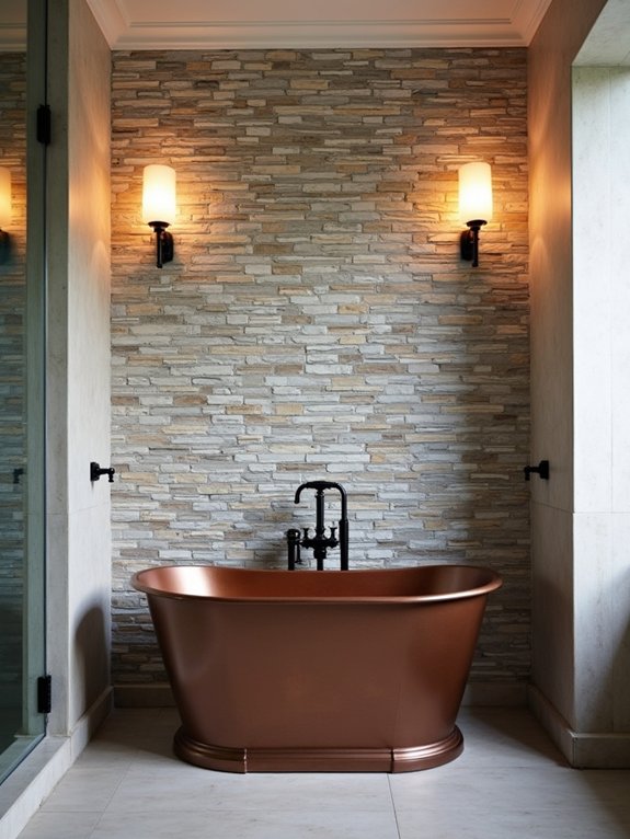 luxurious natural stone walls