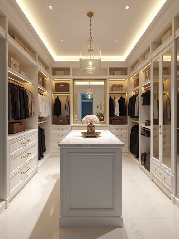 luxurious organized walk in closets