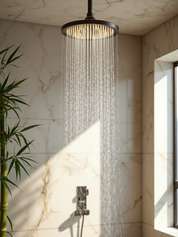 luxurious spa like showers